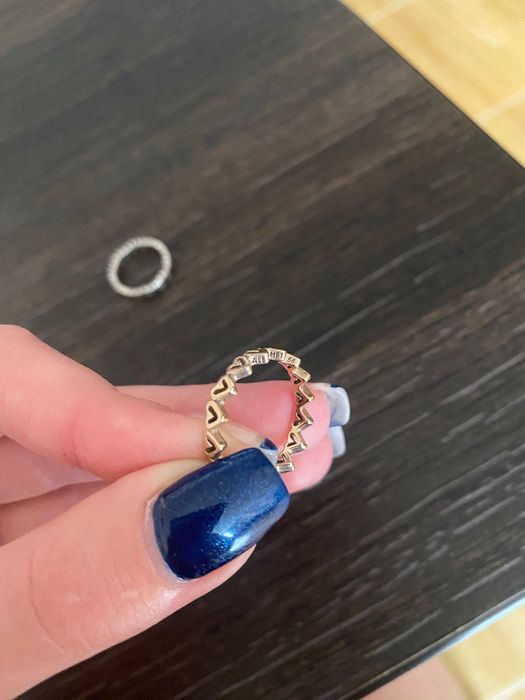 Оригинален пръстен със сърце на PANDORA, розово злато, размер 56