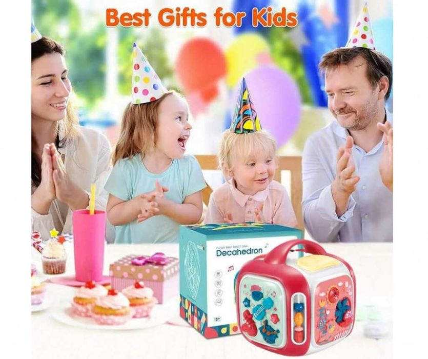 Мултифункционален музикален и образователен детски куб