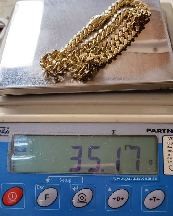 Lanț MONACO CHAIN Classic din aur 14K – lungime 50 cm, gramaj 35,17 gr