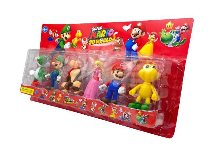 Комплект 6 фигурки Super Mario Супер Марио всички герои