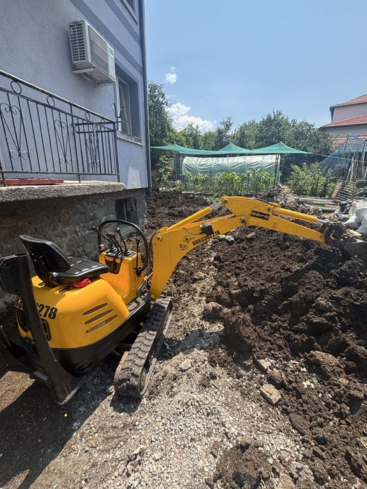 Мини багер 1 тон и мини дъмпер