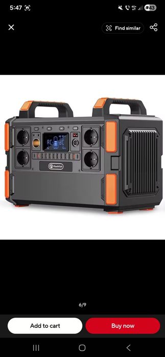 Power station - Generator Solar 1000W,  1041 Wh Flashfish -