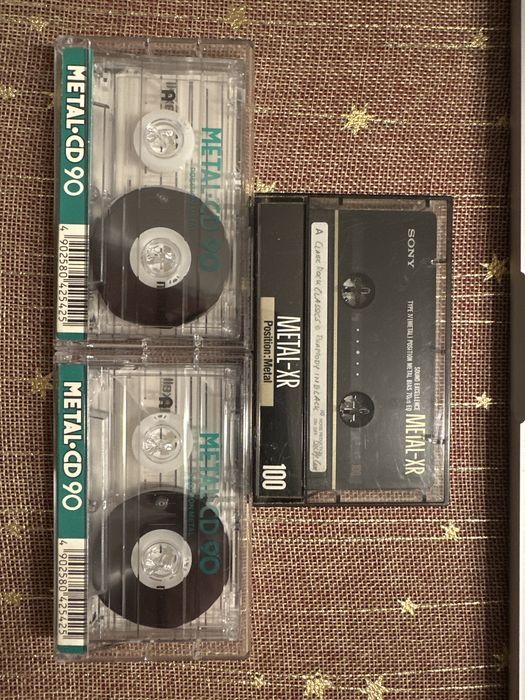 3 casete audio metal Maxell Sony