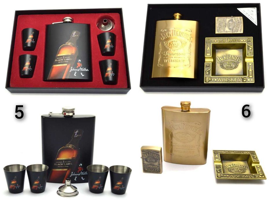 Подаръчен Комплект - Манерка с Аксесоари Jack Daniels и други !!!