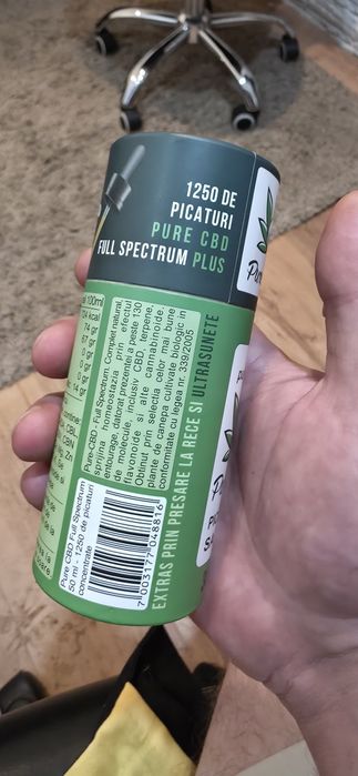 Ulei CBD de Cânepă Picături de Sanatate 50ml Full Spectrum Plus