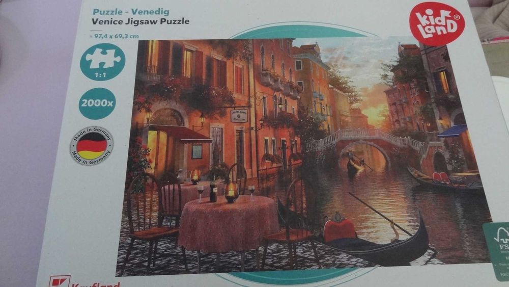 Венеция ,красива картина, 2000 части