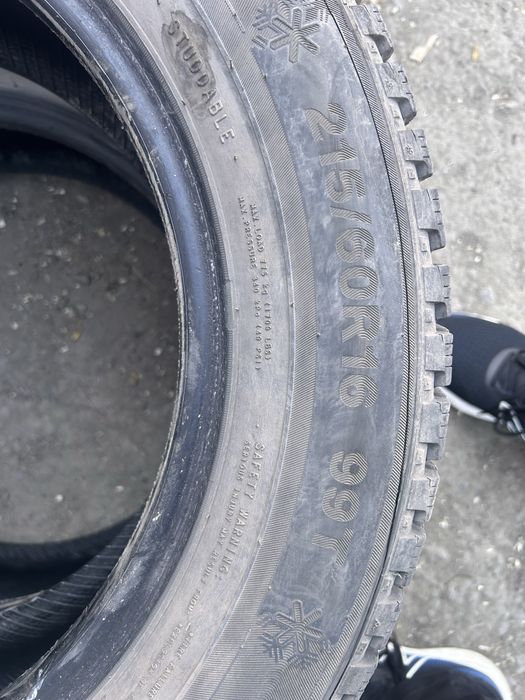 Продам шины 215/60/16 зимние