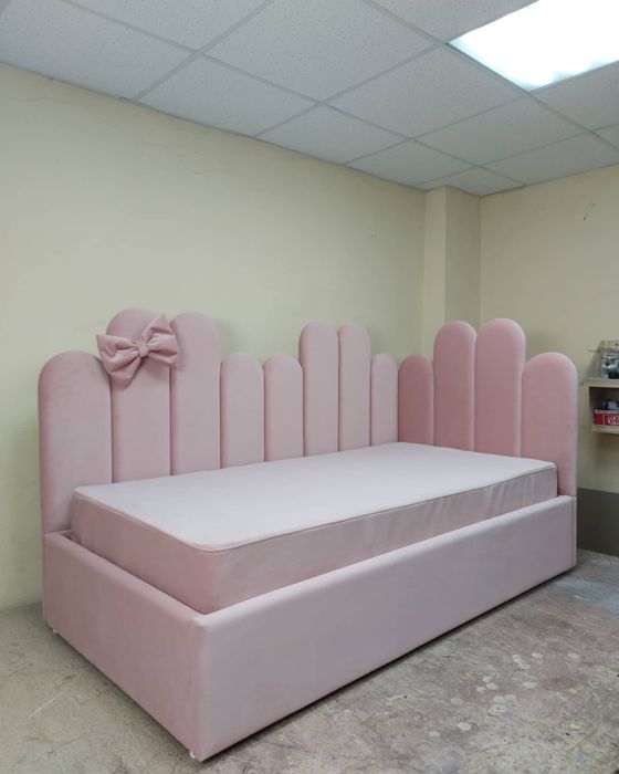 Детская мягкая кровать угловая