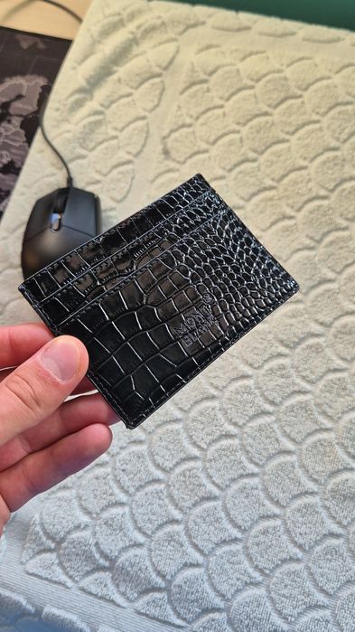 Cardholder Montblanc din piele lucioasa