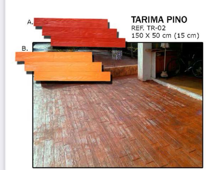 Щампи под наем , Щампован бетон