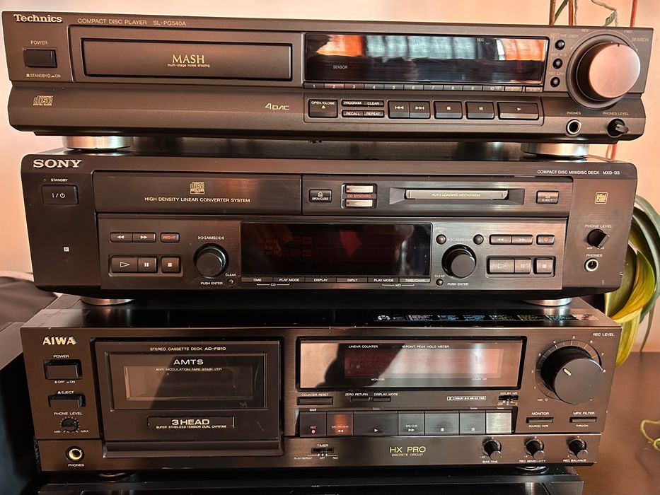 Minidisc Sony MXD D3, Cd player Technics SL-PG540A
