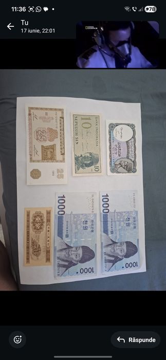 Bancnote Romanesti,Sud-americane,Asiatice,est-europene