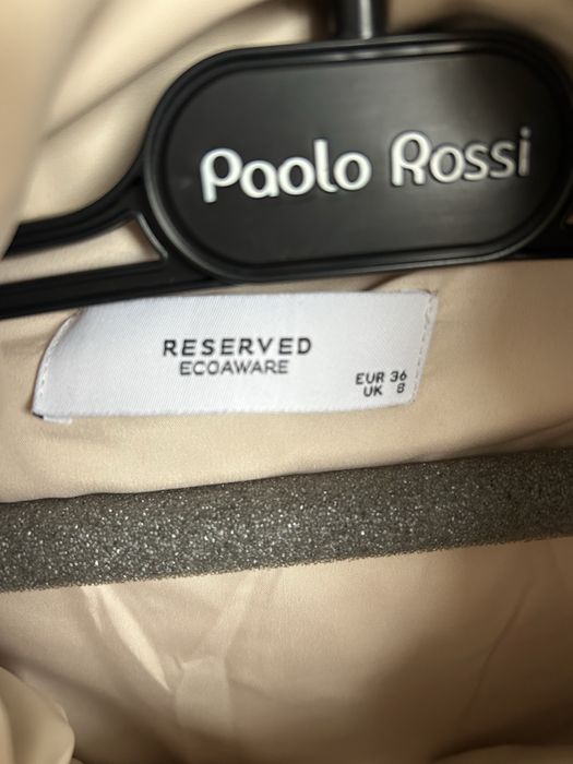 Geaca calduroasa din piele ecologica Reserved 36 purtat o singura data