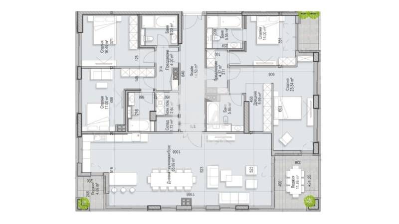 Продава се Многостаен апартамент в София, Кръстова вада - 287 кв.м за 4000 €/кв.м - Снимка #10