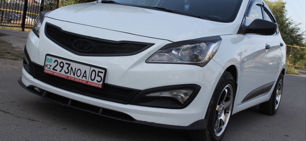 Сплиттер переднего бампера Акцент