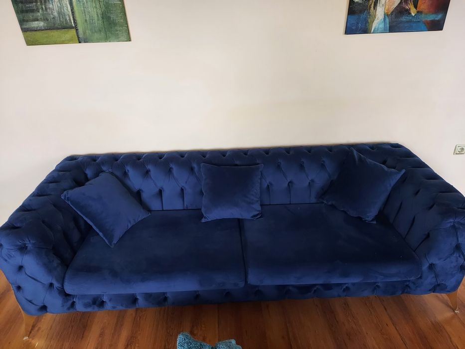 Set canapea +fotoliu Chesterfield