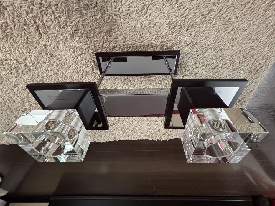 Set 2 lustre moderne cu 2 si 3 becuri