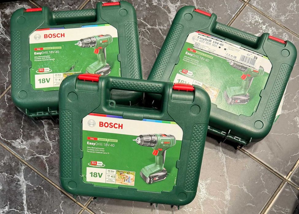 Hope Amanet P10/Masina de gaurit si insurubat (bormasina) BOSCH EasyDrill 18V-40, 1630rpm, mandrina Rapida, 32nm, 2Ah / NOUA