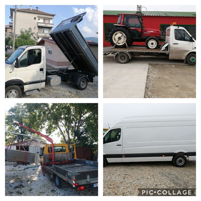 Транспортни услуги с  Самосвал,,Багер,Челен Товарач и Мотокар