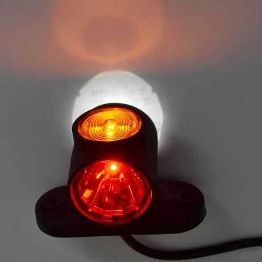 1 бр. ЛЕД LED къси рогчета с 3 SMD диода 12-24V , габарити , Полша