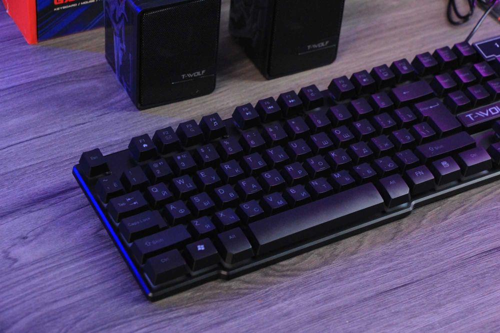 5in1 Klavetura+sichqoncha+kovrikcha+kalonka+quloqchin