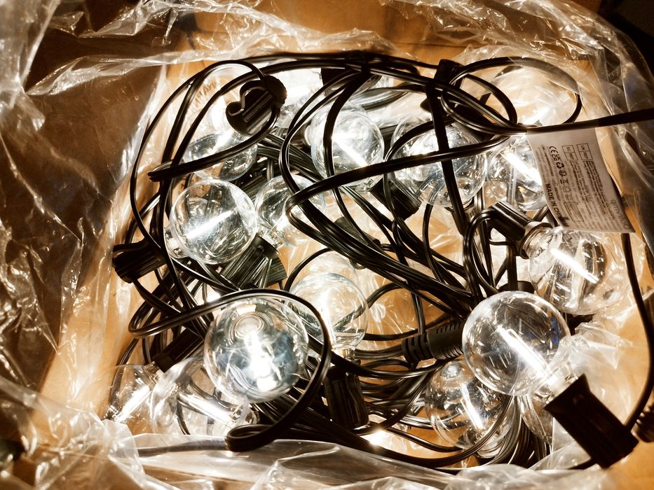 Ghirlandă LED 20m, 27 becuri G40 2700K