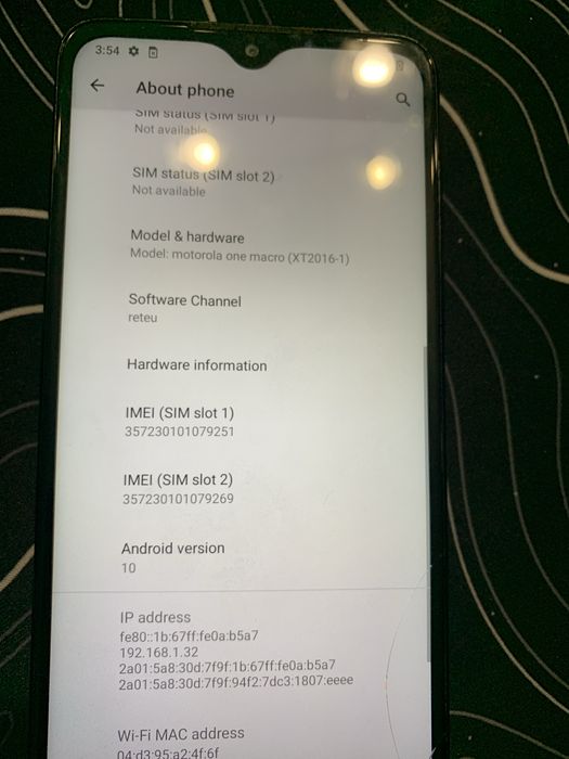 телефон motorola moto one macro 64gb