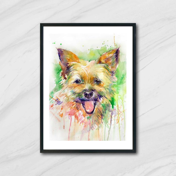 Оригинален авторски акварвелен портрет на хора и животни