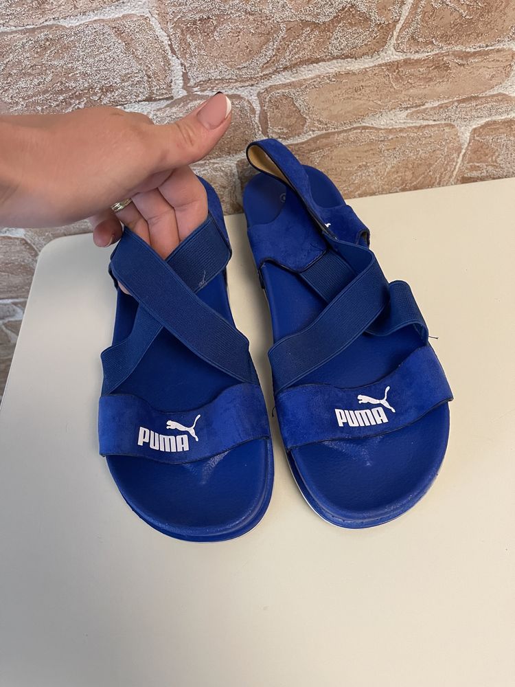 Puma blue floater sale sandals