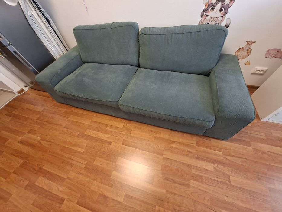 Canapea IKEA KIVIK 3 locuri, gri-turcoaz,husă lavabilă, disponibilă final de noiembrie