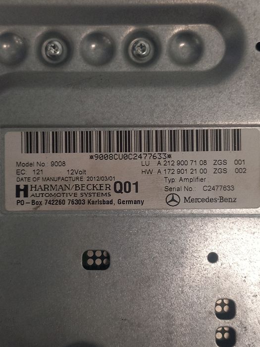 Усилвател Harman  Mercedes W212
