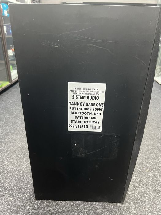 Boxa TANNOY BASE ONE RMS 200w bluetooth USB cod produs 16654