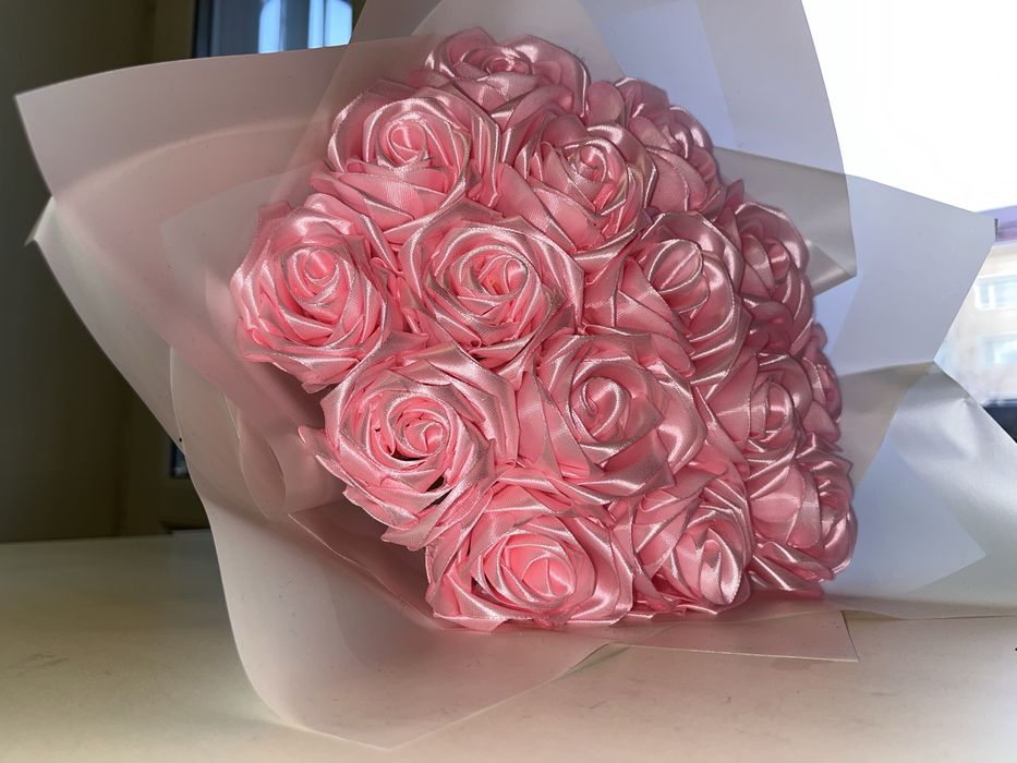 Букет из атластных лент