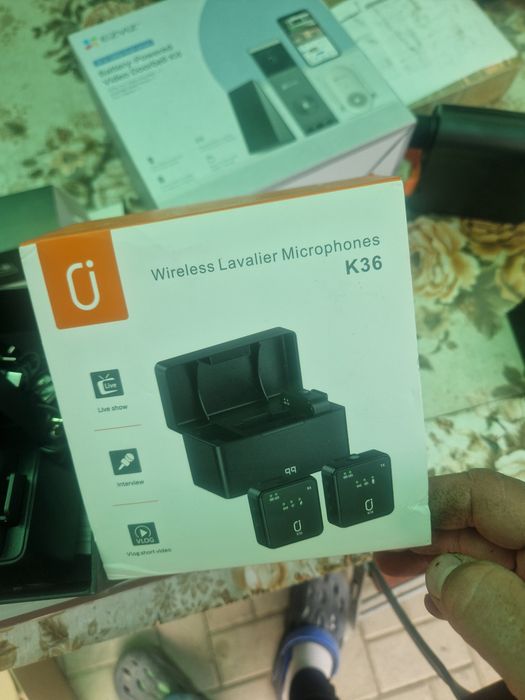 Lavaliera cu 3 microfoane noua