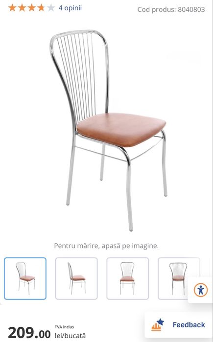Vand masa living si doua scaune