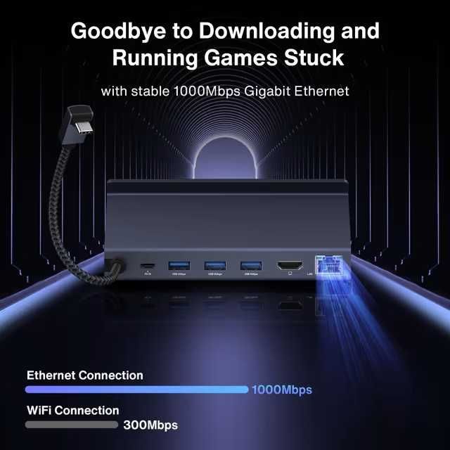 Dock iVANKY Statie de andocare 8 in 1 pentru console portabile (ROG Ally, Steam Deck, Lenovo Legion GO)