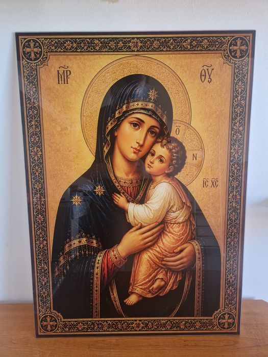 Icoana 70x50 poze sticla orice poza pe sticla icoane