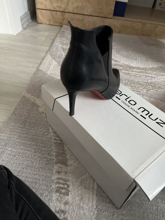 Ботильоны кожаные