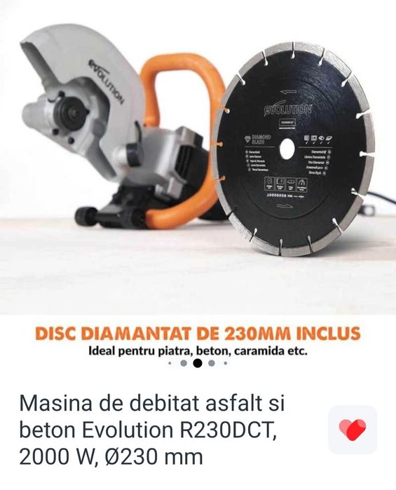 Mașină de debitat asfalt și BETON