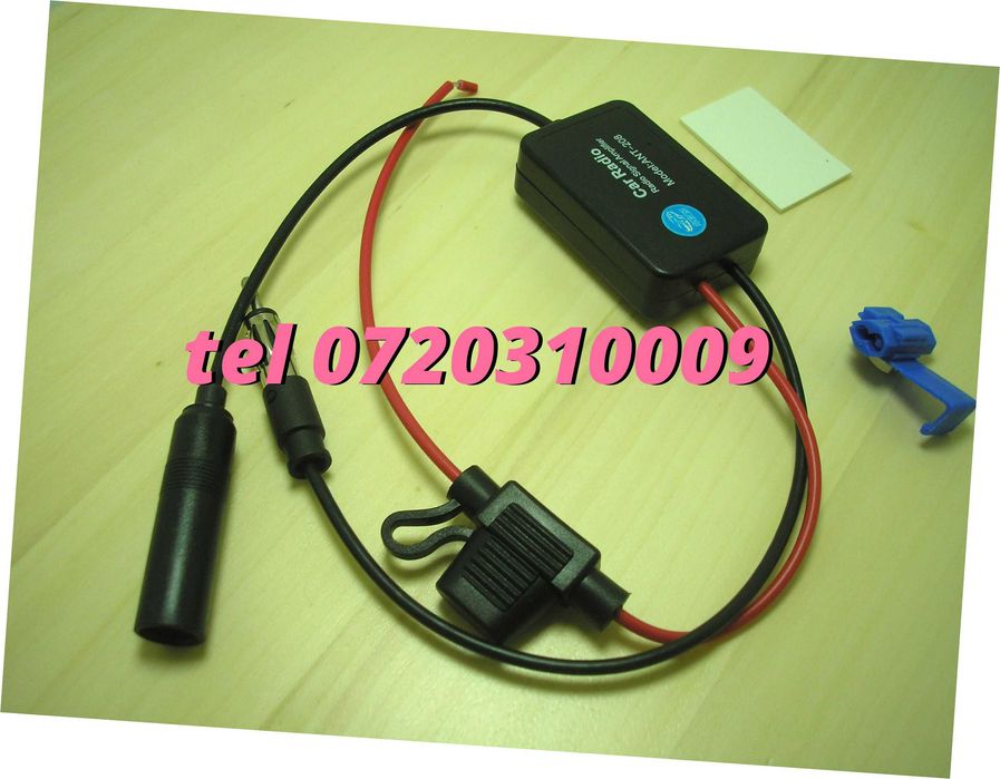 Amplificator Semnal Antena Radio Auto Fm 12v