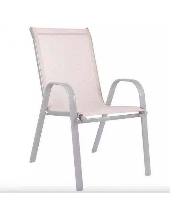 Градински стол с метална конструкция и текстилна седалка 121247 / 930