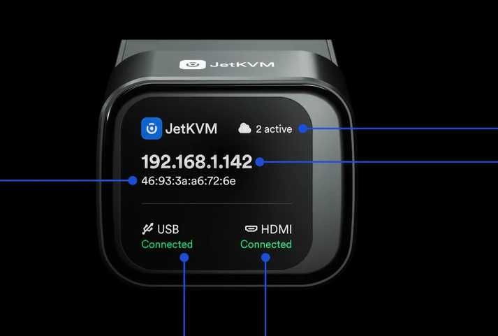 Vând JetKVM Sigilat - KVM over IP Open Source (Cablu Y Inclus)