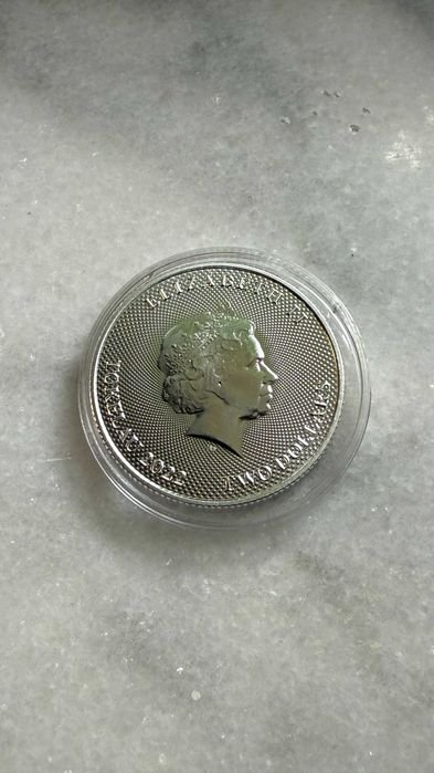 Monedă argint 1 oz uncie Tokelau 2022 $2 Hibernia, capsulă, lingou