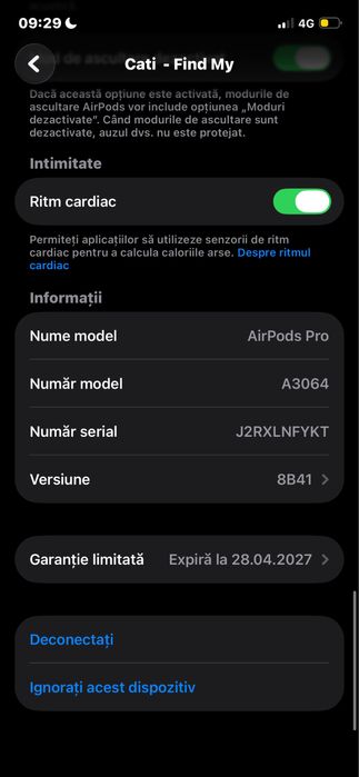 Vand urgent  casti airpods 3 pro fara cutie fara incarcator ,
