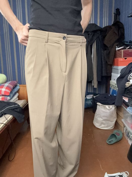 брюки горчичный Zara (31 размер-М) - БУ