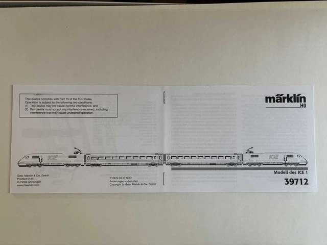Märklin H0 39712, Finanzpräsentation 2007 – ограничено издание, екземпляр № 416 от 500