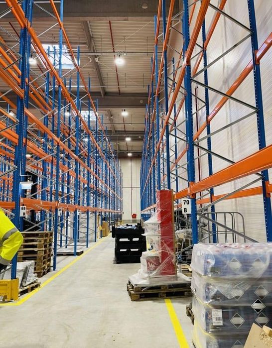 Rafturi metalice industriale second-hand pentru depozitare Europaleti L2.7M
