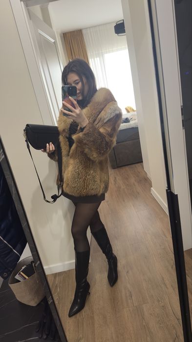 Haina de vulpe naturala