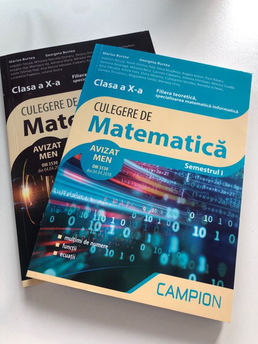 Culegeri de matematica și fizica(cls. X-XII)