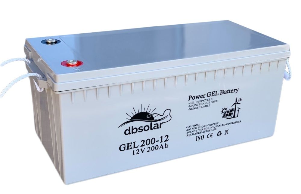 BATERII GEL 200Ah ACUMULATORI panouri SOLARE tractiune deepcycle Noi